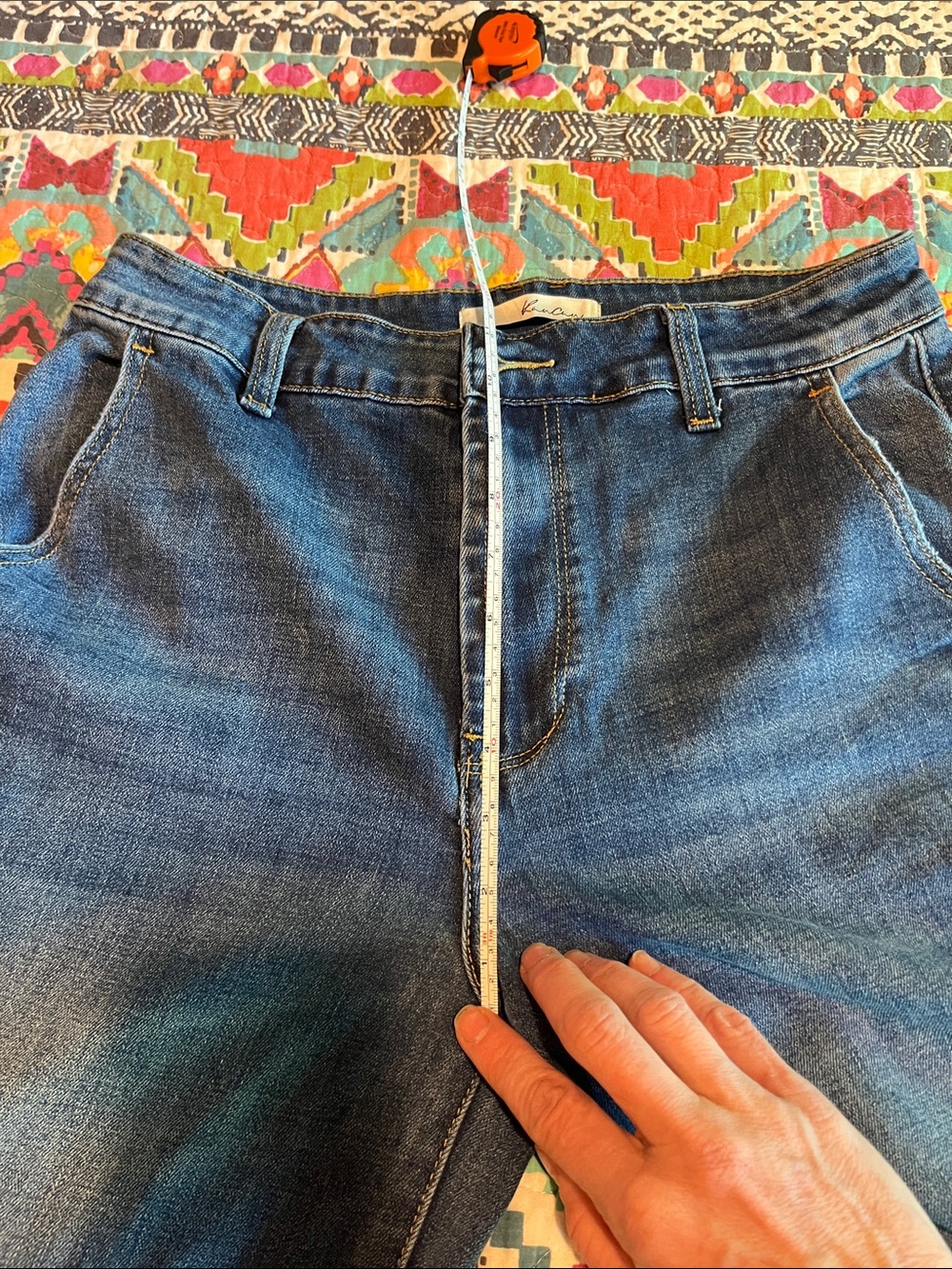KanCan Wide Leg Jeans - Dark Blue Wide leg high rise 28/9 women’s - Picture 4 of 8